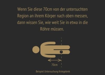 MRT Arm wie weit in die Röhre